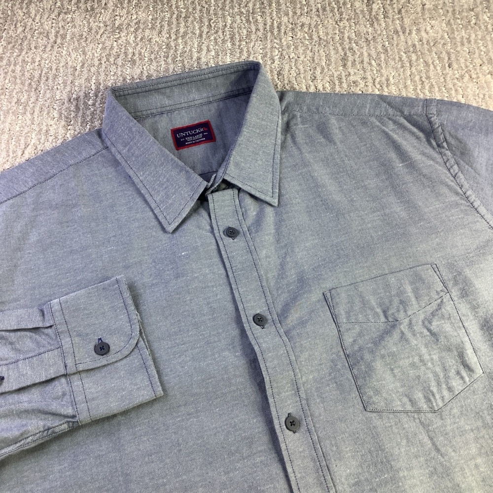 UNTUCKit‎ XXXL Fortana Long Sleeve Regular Fit Button Down Shirt Cotton New